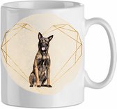 Mok Belgian Malinois 3.2| Hond| Hondenliefhebber | Cadeau| Cadeau voor hem| cadeau voor haar | Beker 31 CL