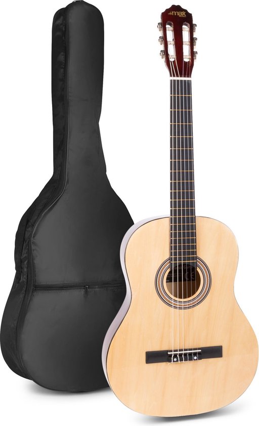 verbanning datum Sluimeren Akoestische gitaar voor beginners - MAX SoloArt klassieke gitaar / Spaanse  gitaar met... | bol.com