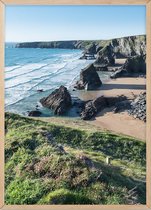 Poster Met Eiken Lijst - Bedruthan Steps Poster