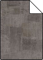 Proefstaal Origin Wallcoverings behang schilderachtige structuur donker taupe - 347386 - 26,5 x 21 cm