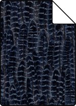 Proefstaal Origin Wallcoverings behang veren inktblauw - 347398 - 26,5 x 21 cm