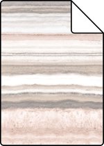 Proefstaal Origin Wallcoverings behang gelaagd marmer steen perzik roze en beige - 337236 - 26,5 x 21 cm