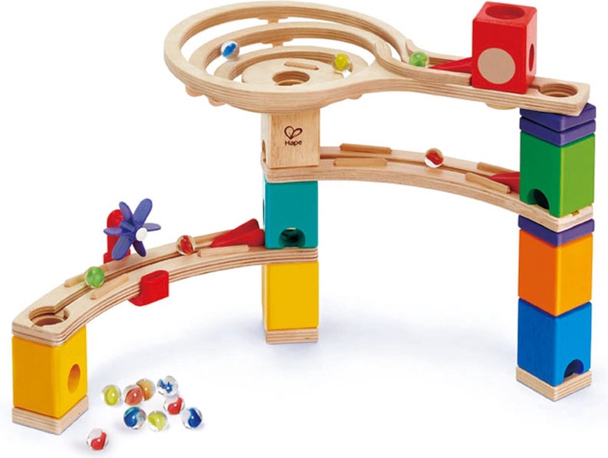 Hape Quadrilla Knikkerbaan Race to the Finish - 58-delige houten bouwset voor kinderen vanaf 4 jaar — afbeelding 15