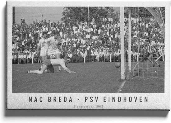 Walljar - PSV Eindhoven - NAC Breda '62 - Muurdecoratie - Canvas schilderij
