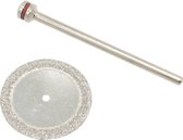 Donau Elektronik 1635 Diamanten doorslijpschijf Diameter 22 mm Metaal, Glas, Epoxide 1 stuk(s)