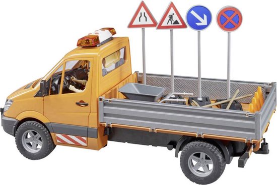 Bruder - MB Sprinter municipal with Light and Sound, driver and accessories (2537) - Bruder