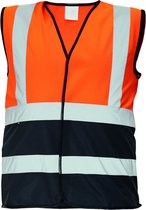 CRV Lynx Duo Signalisatie Verkeersvest 03030115 - Fluo Oranje/Zwart - 3XL