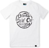 O'Neill T-Shirt Boys Surf Snow White 128 - Snow White 100% Katoen Round Neck