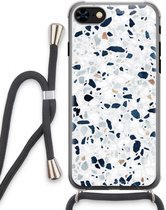 Case Company® - iPhone 8 hoesje met Koord - Terrazzo N°1 - Telefoonhoesje met Zwart Koord - Extra Bescherming aan alle Kanten en Over de Schermrand