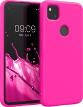 kwmobile telefoonhoesje voor Google Pixel 4a - Hoesje voor smartphone - Back cover in neon roze