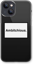 Case Company® - iPhone 13 mini hoesje - Ambitchious - Soft Cover Telefoonhoesje - Bescherming aan alle Kanten en Schermrand
