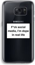 Case Company® - Samsung Galaxy S7 hoesje - I'm dope - Soft Cover Telefoonhoesje - Bescherming aan alle Kanten en Schermrand