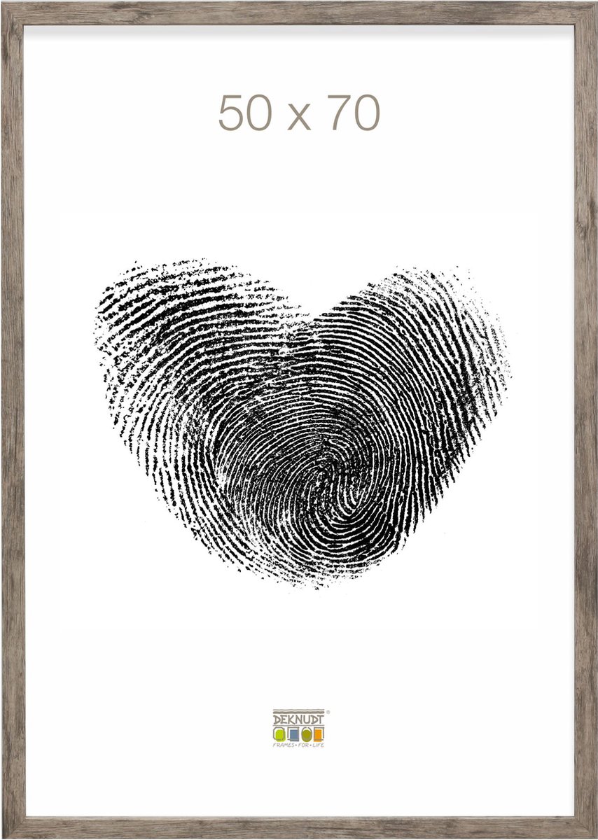 Deknudt Frames fotolijst S45RH7 - grijs-beige - hout - 50x70 cm