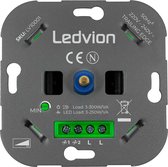 Ledvion - LED Dimmer 3-250W Incl Witte Afdekplaat - Universeel