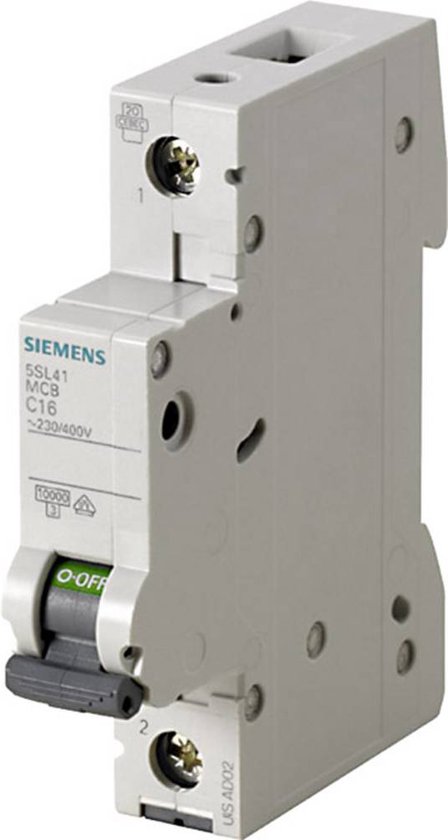 Foto: Siemens 5sl41036 5sl4103 6 zekeringautomaat 1 polig 3 a 230 v 400 v