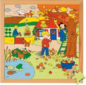 Puzzle Saisons série 2 Automne 49 pièces | Jouets en bois | Puzzle en bois | Jouets éducatifs | Les jouets d'enfants | Educo