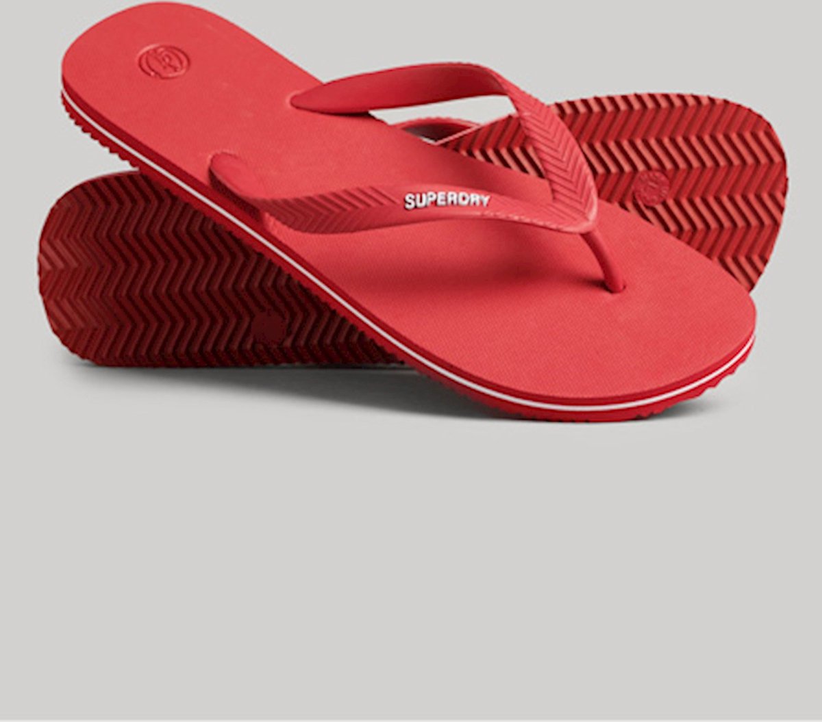 Superdry Heren Klassieke vintage teenslippers Rood