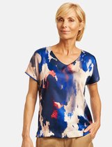 GERRY WEBER Dames Shirt met gebatikte print