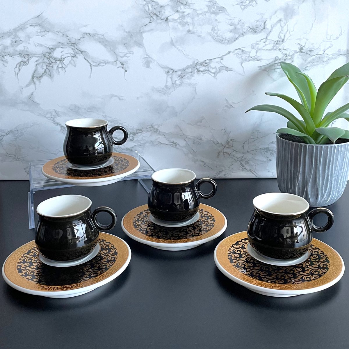 Espresso / Turkse koffie kopjes 6 persoons, 12-delige