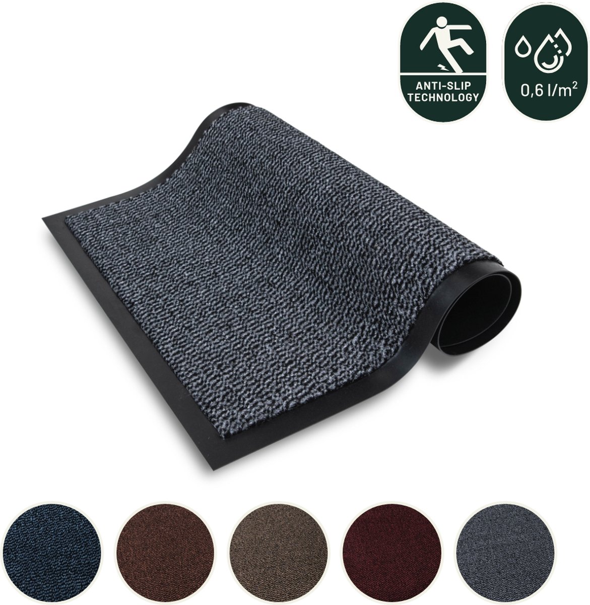 Studio M Keukenloper - CLASSIC - Droogloopmat Binnen/Loper 60x180 Cm Bruin Keukentapijt Antislip Deurmat Loper Tapijtloper Gang Deurmat Binnen Of Buiten Verschillende Afmetingen En Kleuren