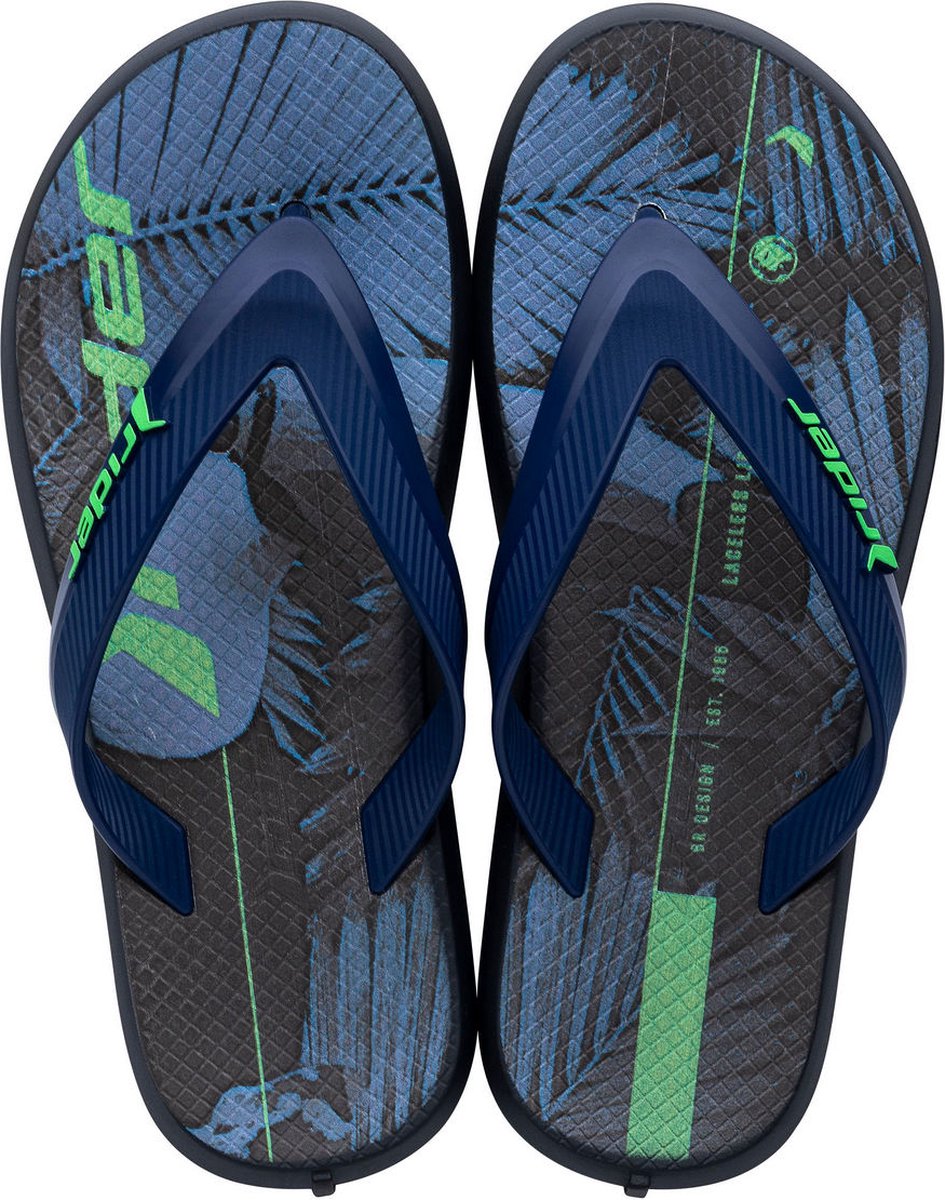 Rider R1 ENergy kids slippers - Black/blue/green - Schoenen - Slippers - Slippers