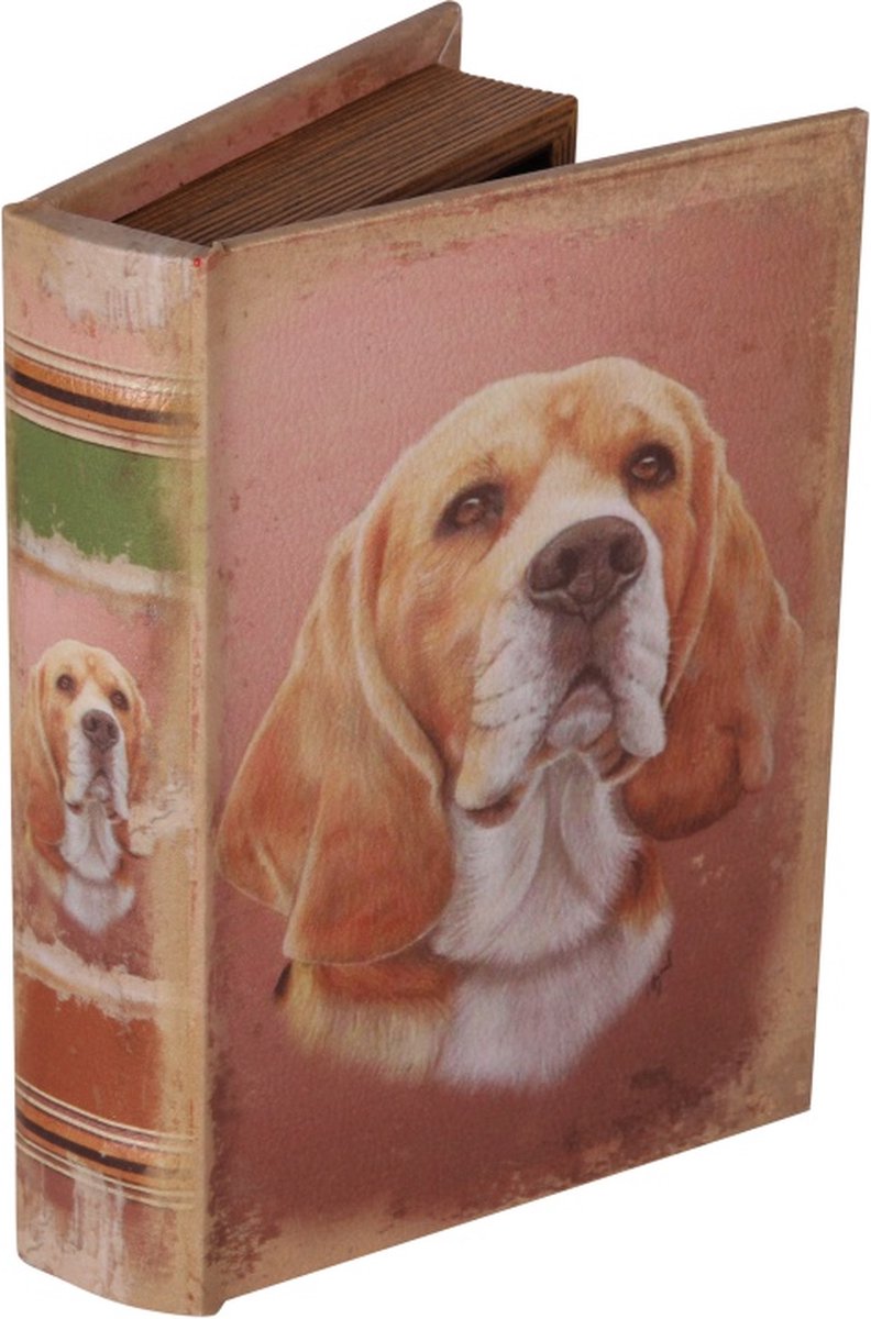 Book box - 20 cm - dog - Dutch Style - opbergdoos