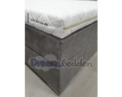 Topdekmatras - Topper 120x210 - HR60 koudschuim - Bamboo - 10 cm dik - Medium/stevig