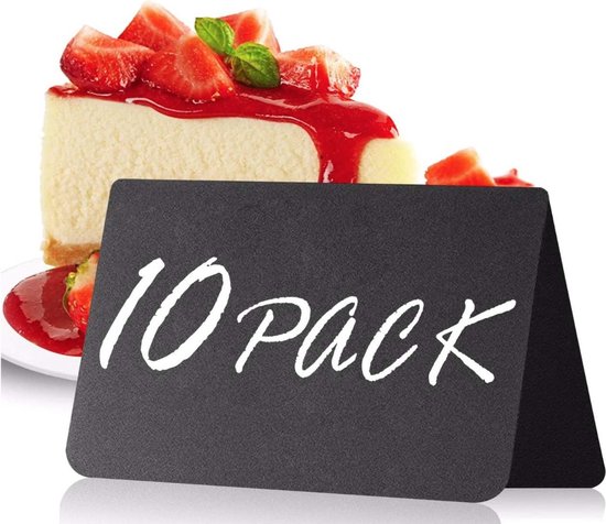56 étiquettes Alimentaires Pour Buffet - Cure-dents Vierges à écrire - Noir, 9x6 Cm - Pour Fêtes Et événements