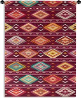 Wandkleed - Wanddoek - Patroon - Native American - Amerika - 90x120 cm - Wandtapijt