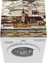 Wasmachine beschermer mat - An der Donau - Egon Schiele - Breedte 60 cm x hoogte 60 cm