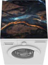 Wasmachine beschermer mat - Luchtfoto met uitzicht op het blauwe water van een rivier - Breedte 60 cm x hoogte 60 cm