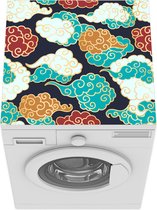 Wasmachine beschermer mat - Wolken - Patronen - Lijn - Breedte 60 cm x hoogte 60 cm