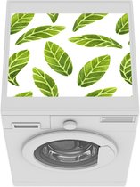 Wasmachine beschermer mat - Aquarelverf - Bladeren - Patronen - Breedte 55 cm x hoogte 45 cm