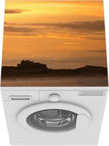 Wasmachine beschermer mat - Kasteel - Zon - Oranje - Breedte 60 cm x hoogte 60 cm