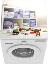 Wasmachine beschermer mat - Speelgoed - Kinderkamer - Wit - Breedte 60 cm x hoogte 60 cm