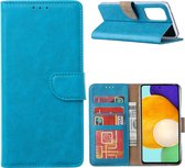 Samsung A53 / A53s hoesje bookcase Blauw - Samsung Galaxy A53 wallet case portemonnee hoesje - A53 5G Hoes met Pasjeshouder cover