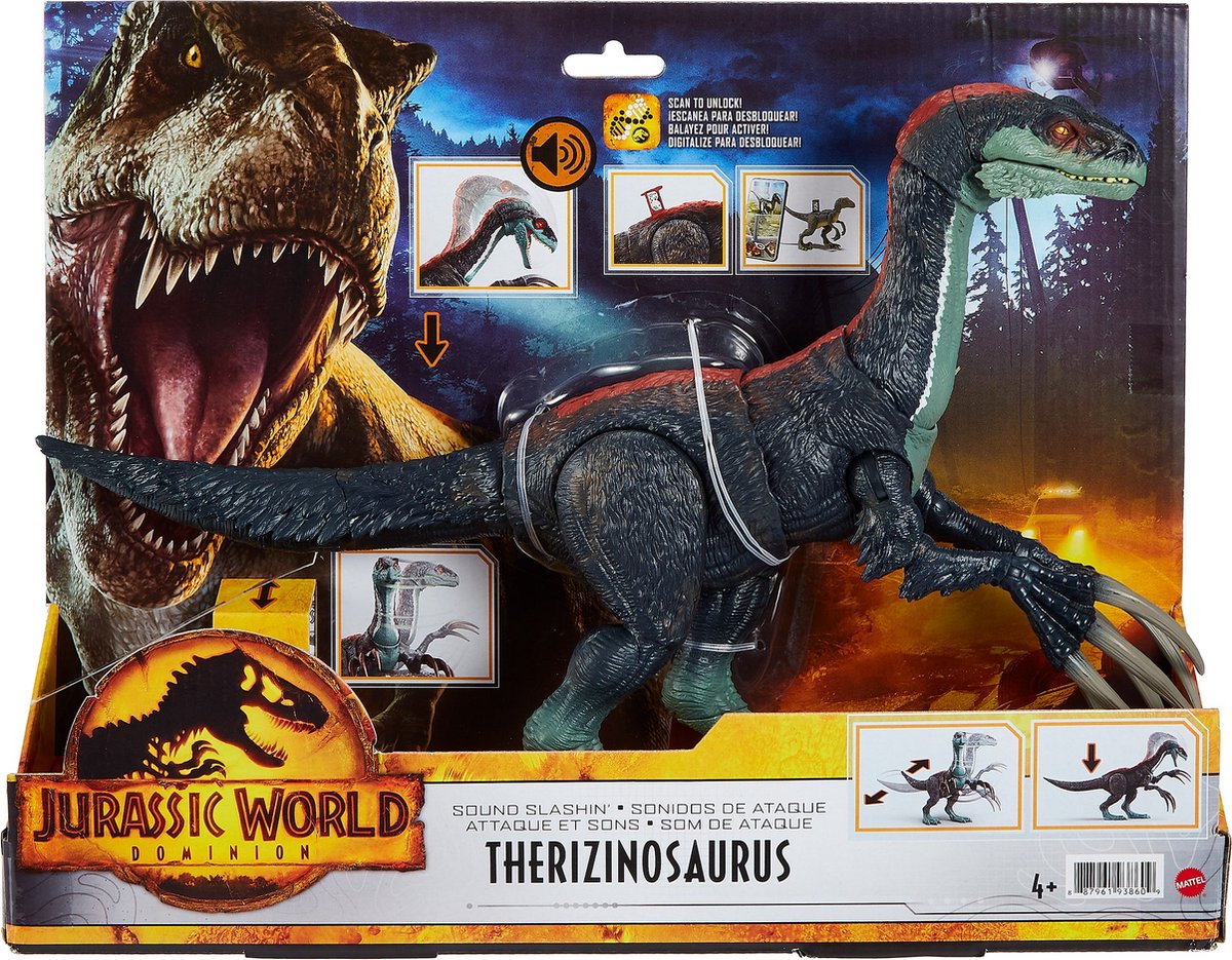 Jurassic Dominion - Therzinosaurus actiefiguur - Speelgoed Dinosaurus |