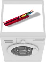 Wasmachine beschermer mat - Een rood etui - Breedte 55 cm x hoogte 45 cm