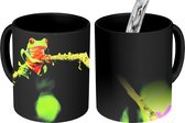 Magische Mok - Foto op Warmte Mok - Kikker - Takken - Groen - 350 ML - Uitdeelcadeautjes