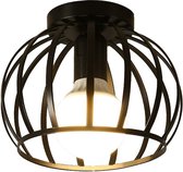 Loft Home Moderne Plafondlamp - Retro Hanglamp - Plafonniere - Lamp - Metaal - Industrieel - Vintage - Zwart