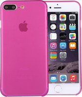 Apple iPhone 8 Plus Hoesje - Mobigear - Ultra Thin Serie - Hard Kunststof Backcover - Magenta - Hoesje Geschikt Voor Apple iPhone 8 Plus