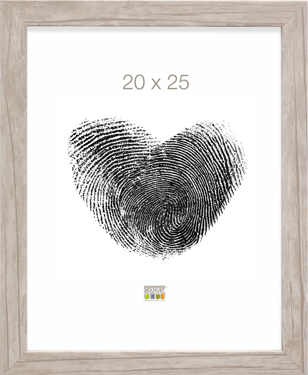 Deknudt Frames fotolijst S45RH1 - naturel - grijs - hout - 20x25 cm