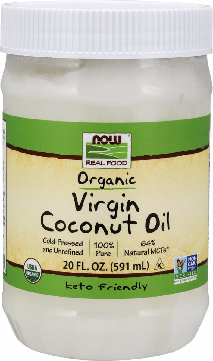 Now Foods Coconut Oil (20oz) Standard - Functionele voeding - Oliën