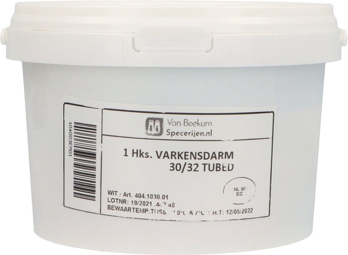 Van Beekum Specerijen - Varkensdarmen 30/32 (Hank 91,3 Meter) - 1 Stuk