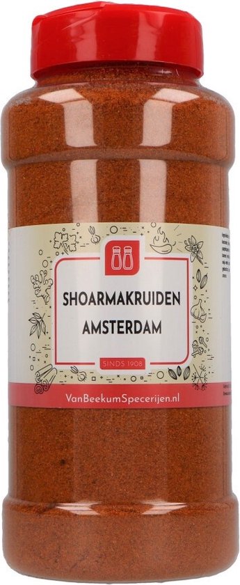 Foto: Van beekum specerijen shoarmakruiden amsterdam strooibus 515 gram