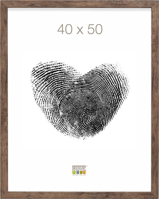 Deknudt Frames fotolijst S45RH3 - bruin - hout - 40x50 cm