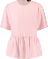 TAIFUN Dames Blouse met korte mouwen en schootje Blush-44