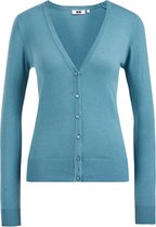 WE Fashion Dames fijngebreid vest met V-hals