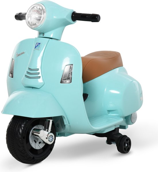 HOMCOM Vespa Moto électrique, moto pour enfants, véhicule électrique, 18-36  mois, 3