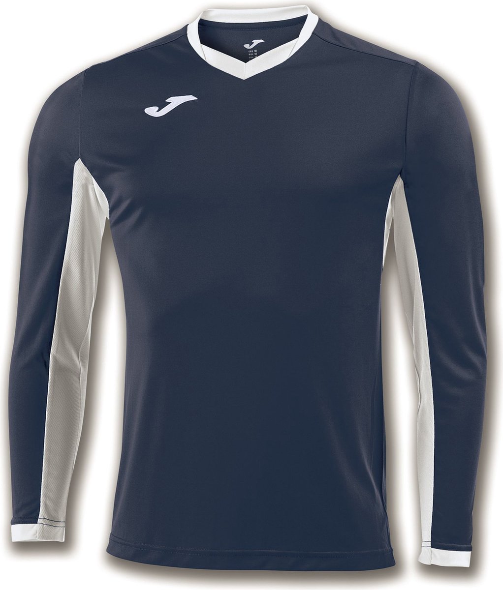 Joma Champion IV Voetbalshirt Lange Mouw Heren - Marine / Wit | Maat: L